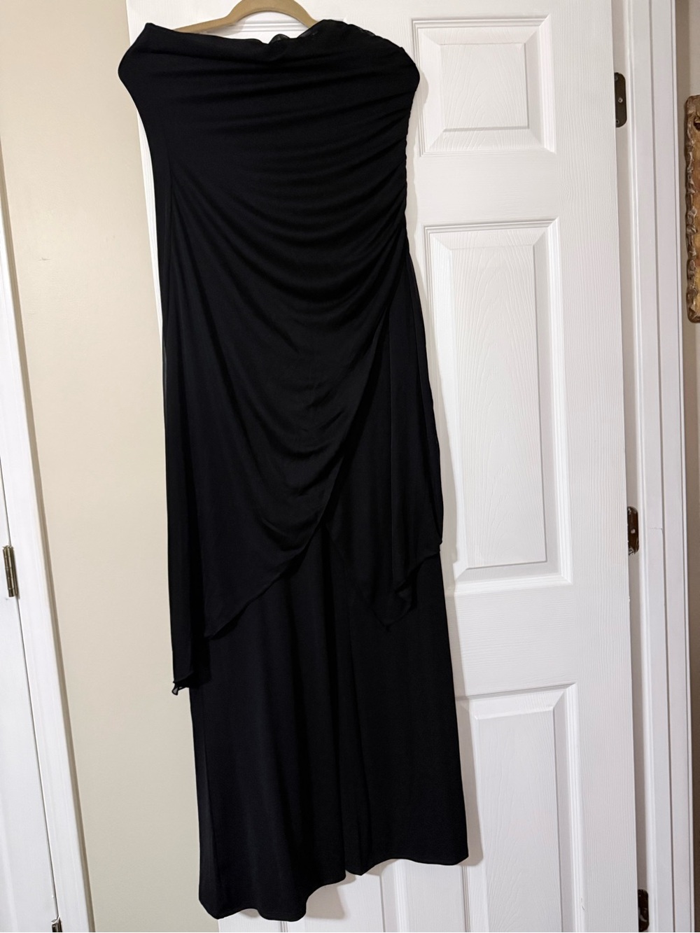 Black Draped Women’s - Elegant Evening Layered Style